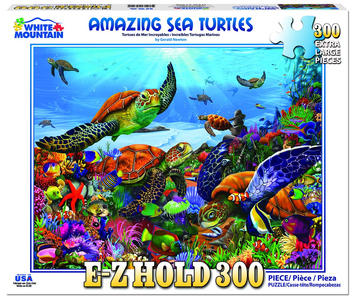 Amazon.com: White Mountain 300 Piece Jigsaw Puzzle Fun Ocean